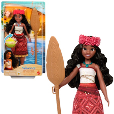 Disney Moana Singing Adventure Moana Doll & Accessories Size 2