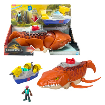 Fisher-Price Imaginext Jurassic World Rebirth Aquachomp Chase Mosasaurus