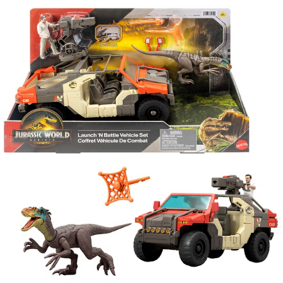 新品マテル ジュラシックワールド Launch N’Battle Vehicle JURASSIC WORLD Launch 'N Battle Vehicle Set | Toys & Character