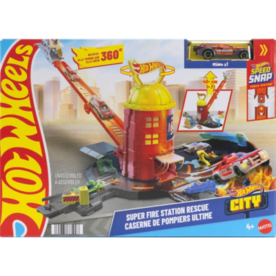 Hot Wheels City Super Fire Station Rescue Playset