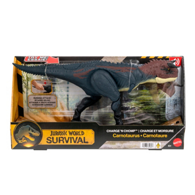 MATTEL Jurassic World Charge 'N Chomp Carnotaurus Figure