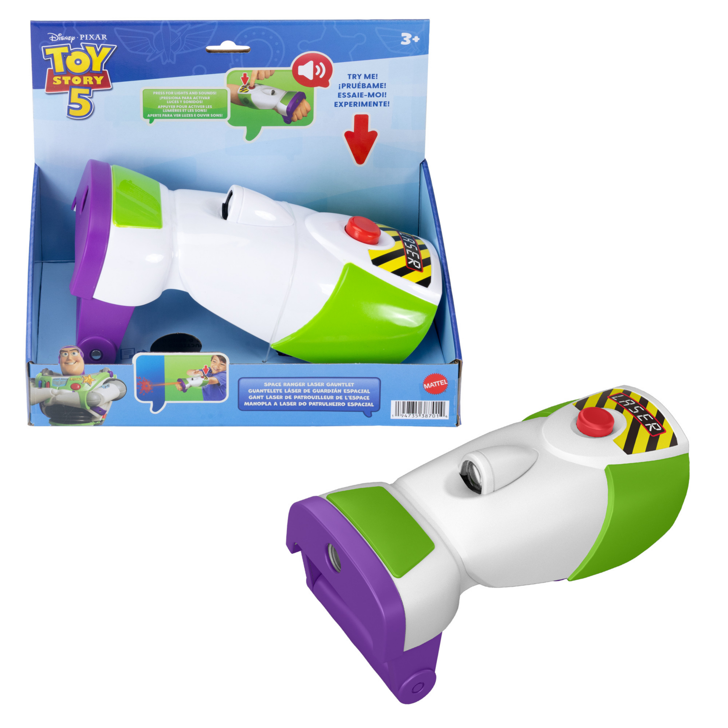 Disney Pixar Toy Story 5 Space Ranger Laser Gauntlet, Buzz Lightyear Roleplay With 35+ Lights And Sounds - Image 7