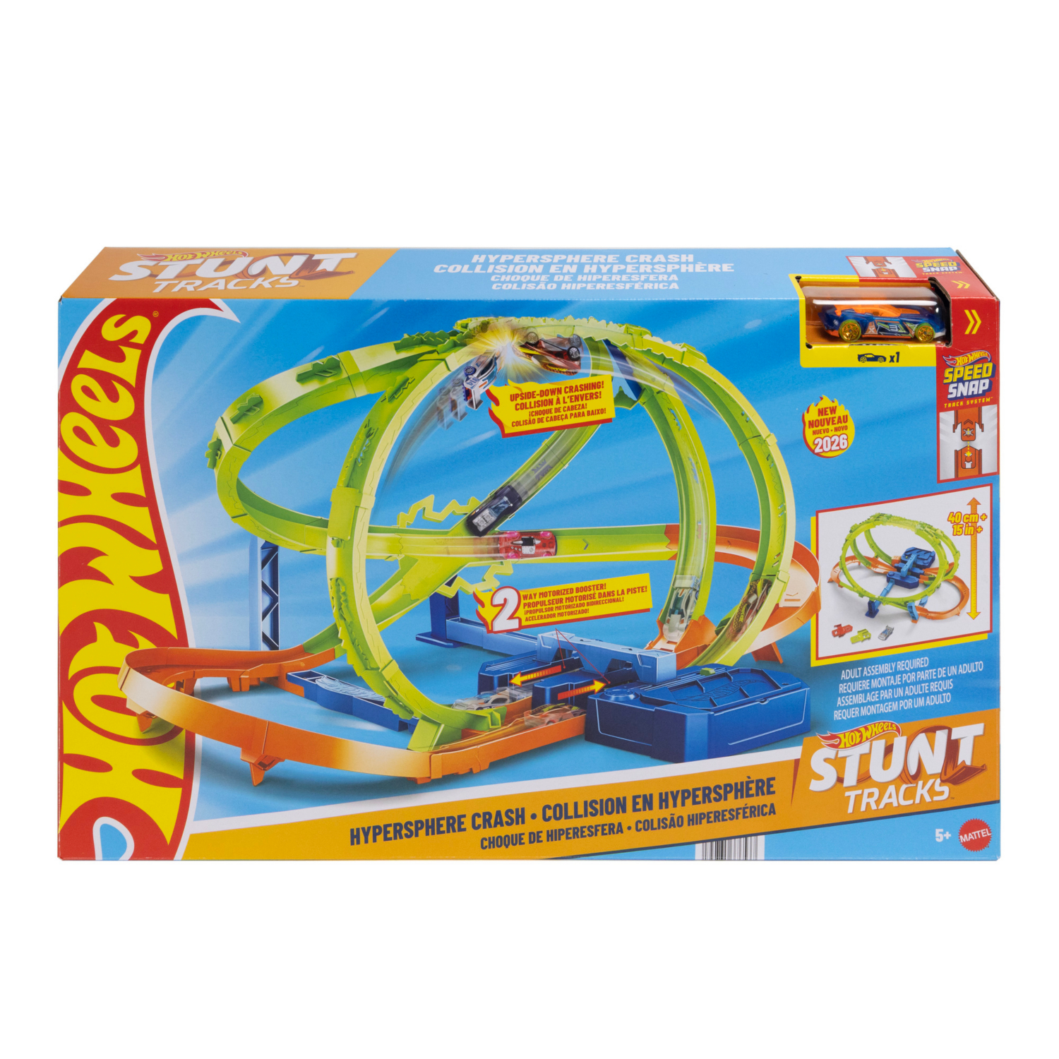 Hot Wheels Stunt Tracks Hypersphere Crash Track Set - Image 3