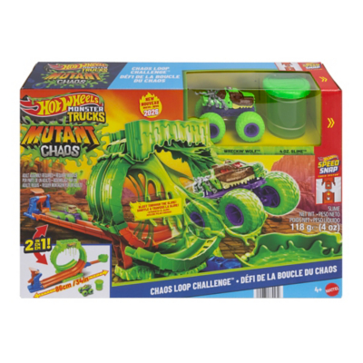 Hot Wheels Monster Trucks Mutant Chaos Loop Challenge Playset