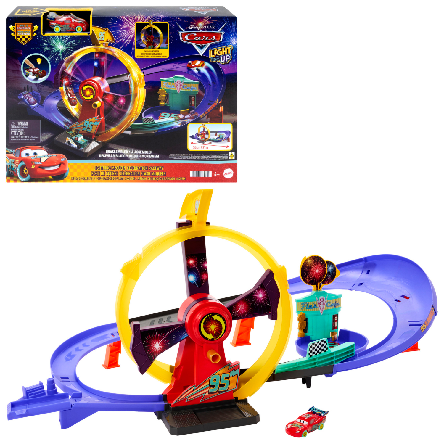Queen Multi Lightning Mcqueen Celebration Raceway Playset