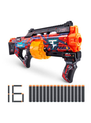 XSHOT Skins Last Stand Sonic Dart Blaster – 16 Fléchettes, Portée 27 M, Design Sonic Le Hérisson Par ZURU