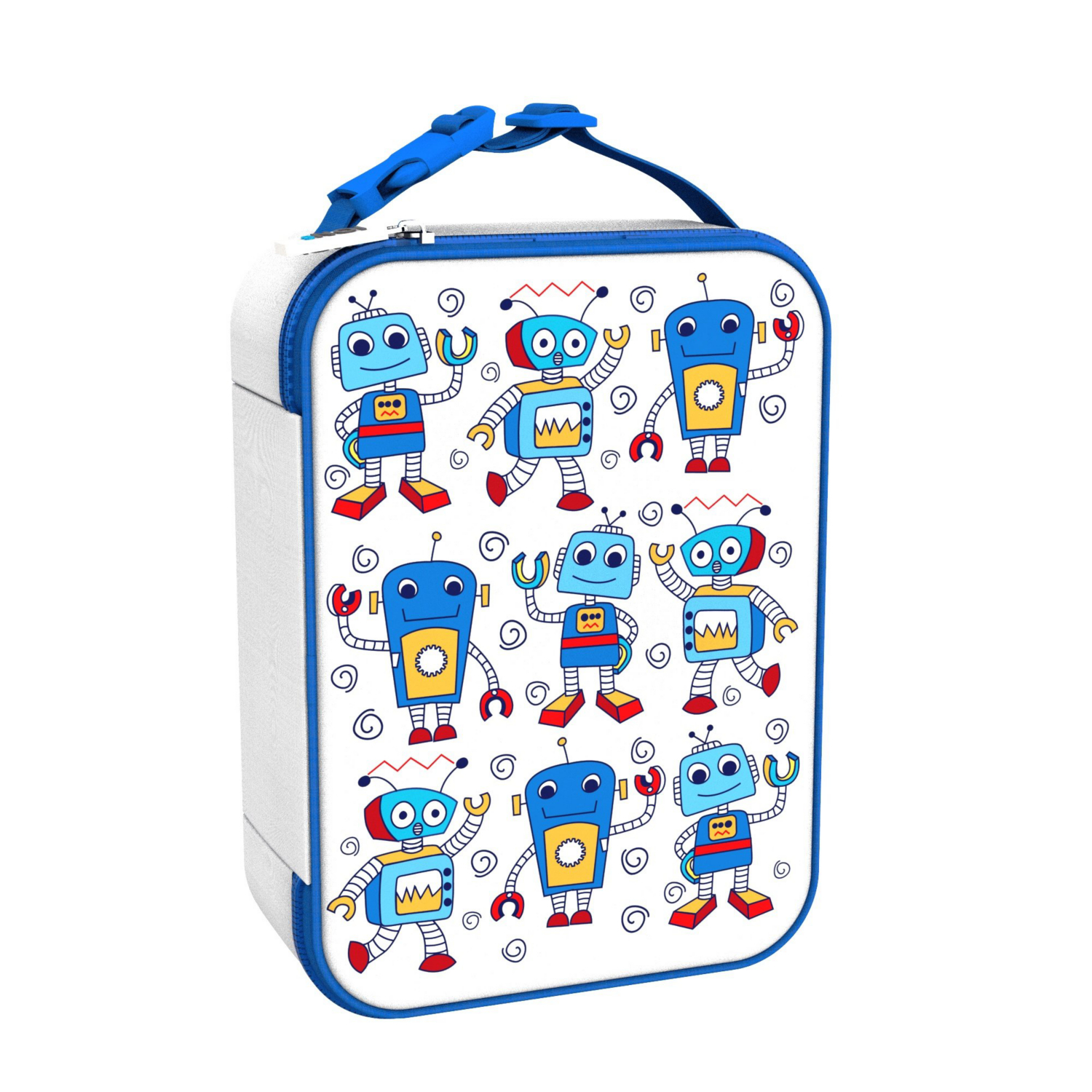 George White Ion8 Robots Machine Washable Insulated Lunch Bag