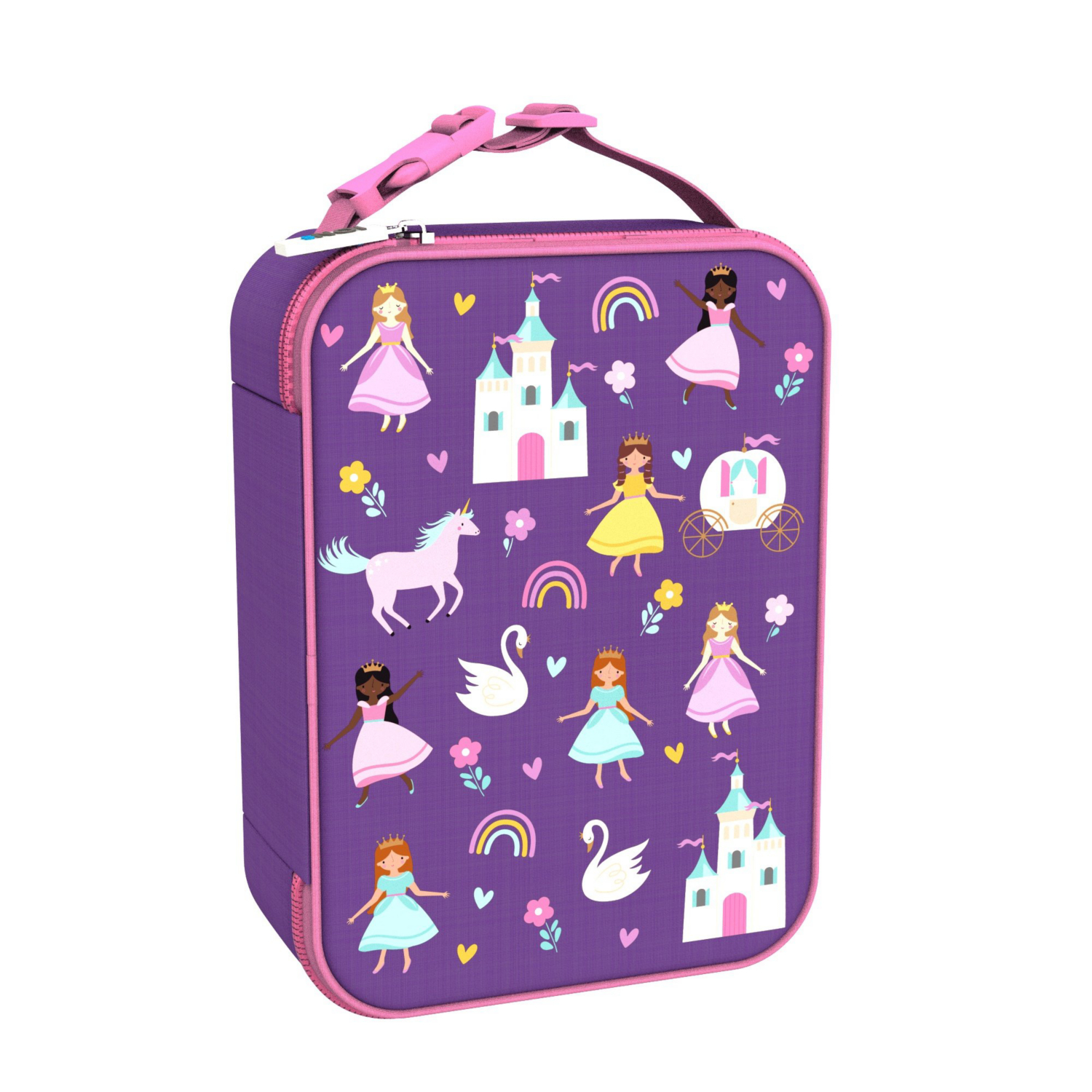 George Pink Ion8 Princess Machine Washable Insulated Lunch Bag