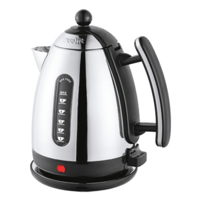 Dualit DA7201 Lite 1.5L Cordless Stainless Steel Jug Kettle - Black, Black