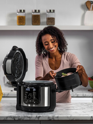 Ninja Foodi 8-Qt Deluxe XL 9-in-1 Pressure Cooker Air Fryer, 60% OFF