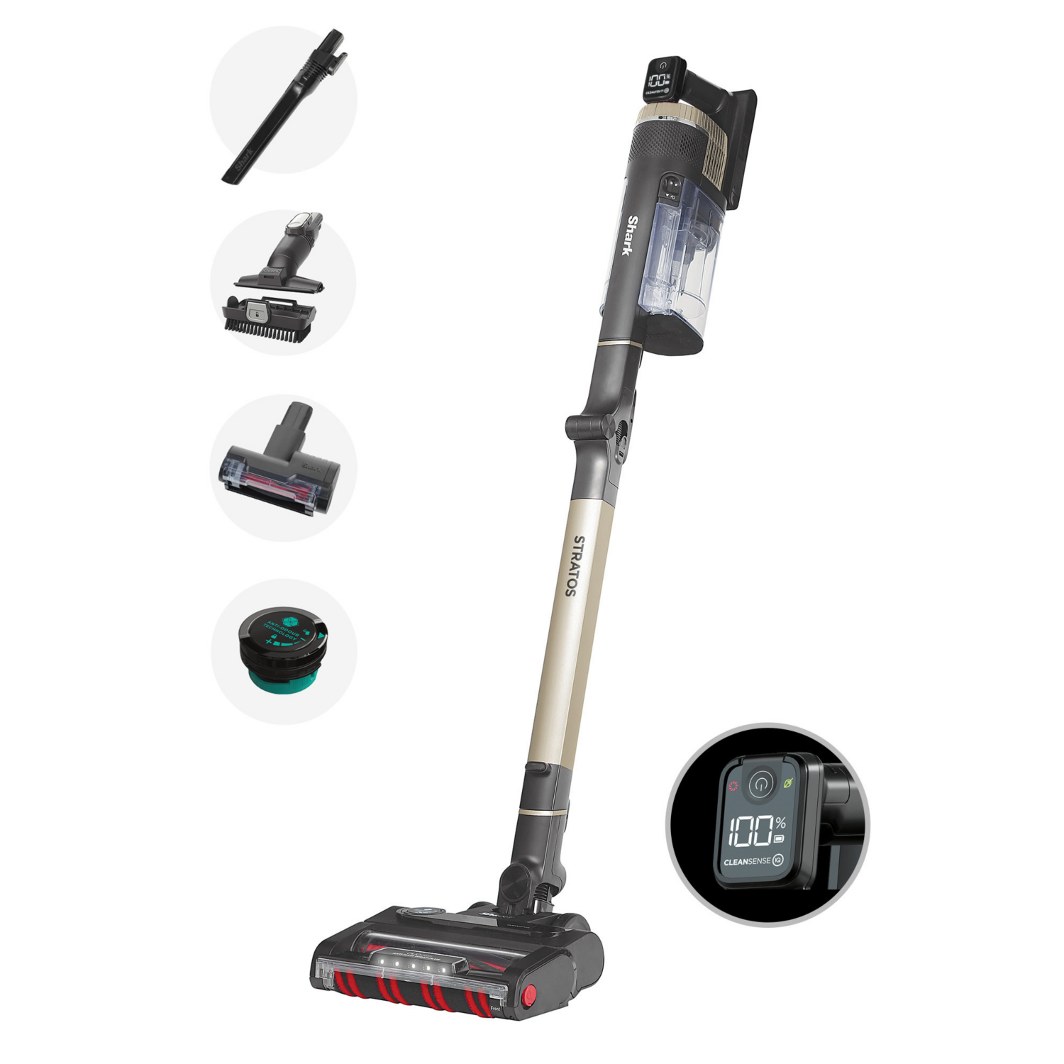 Shark IZ400UKT Cordless Stick Vacuum - Charcoal Grey & Copper - Image 9