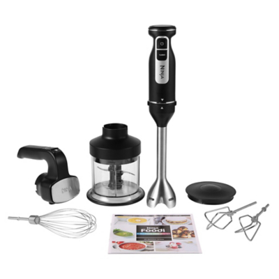 George Ninja Foodi 3-in-1 Hand Blender, Mixer & Chopper CI100UK - Black