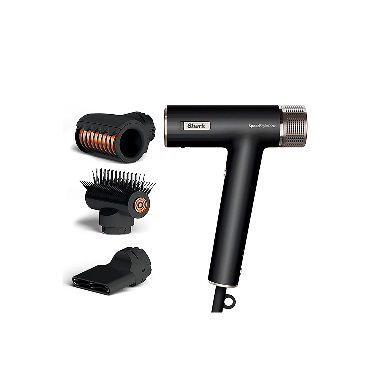 Shark Unisex Black Speedstyle Pro 3-In-1 High-Velocity Hair Dryer System For Straight & Wavy Hair Hd731uk In Size 3 - Image 8