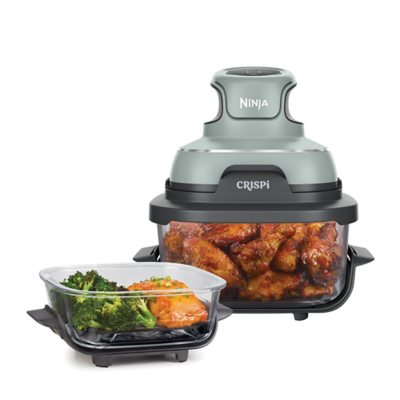 Ninja FN101UKSG fryer Single 3.8 L 1500 W Hot air fryer Sage Ninja CRISPi 4-in-1 Portable Glass Air Fryer - Sage FN101UKSG
