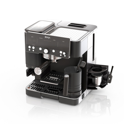 Ninja ES601UKBK coffee maker Semi-auto Espresso machine 2 L 37.2 x 33.6 x 34.4 cm, 11.7 kg, Black, 1.1 m, 1650 W