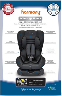 asda harmony merydian car seat