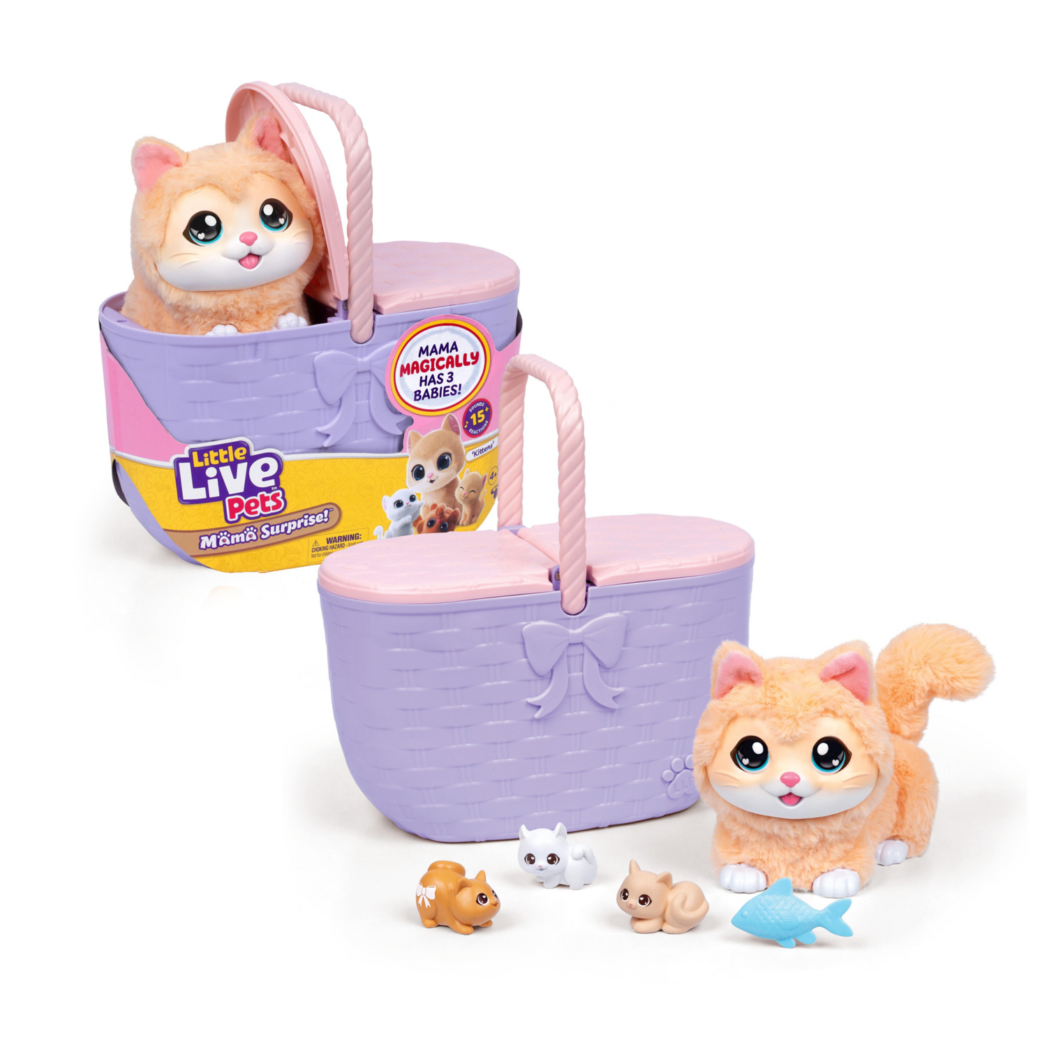 Mam Multi Little Live Pets Mama Surprise Kittens Playset