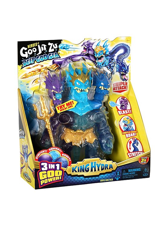 Heroes of Goo Jit Zu Deep Goo Sea Triple Goo King Hydra, Toys & Character