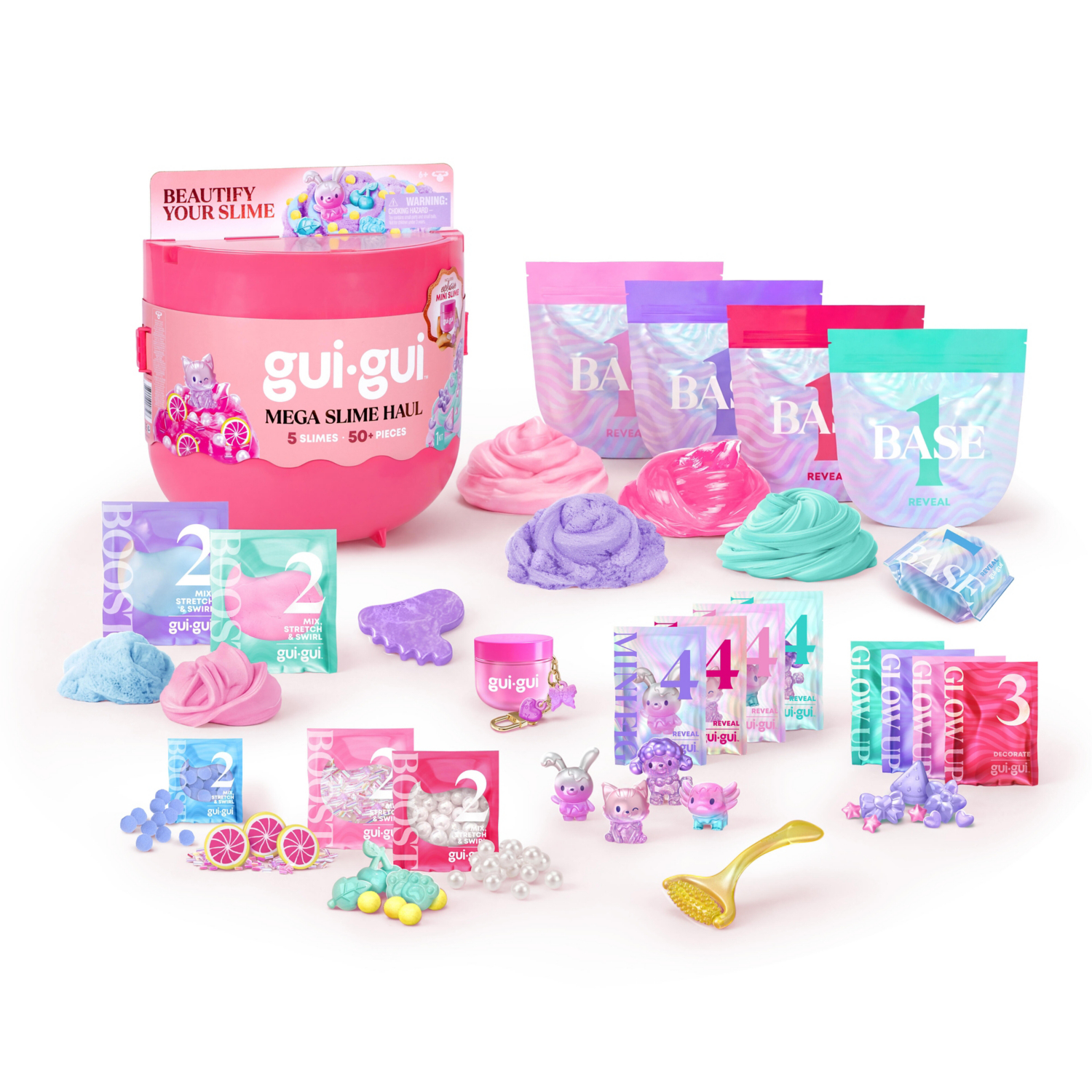 George Multi Gui Gui Fruity Glow Mega Slime Haul: Beautify Your Slime