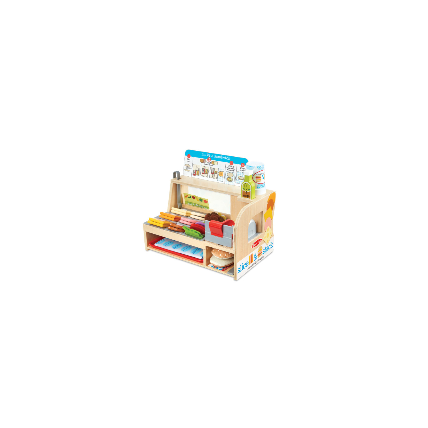 George Beige Melissa & Doug Slice & Stack Sanwhich Counter