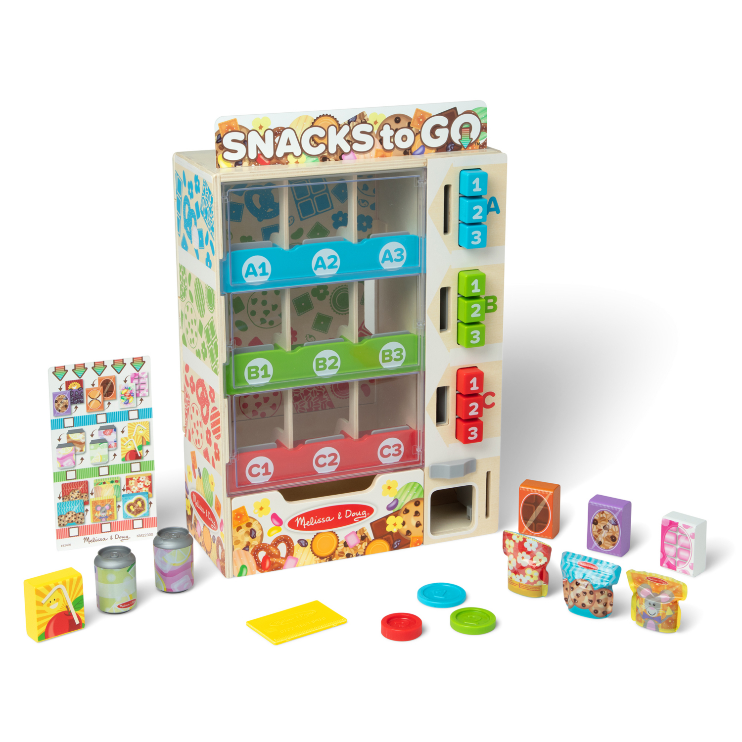 George Multi Melissa & Doug Sort, Stock, Select Wooden Vending Machine Play Set