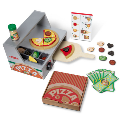 Melissa & Doug Pizza Counter Wooden Roleplay Set