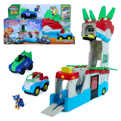 PAW Patrol: The Dino Movie, Dino Mobile Headquarters, 2-in-1 Transforming HQ Playset