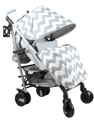 my babiie pink chevron stroller