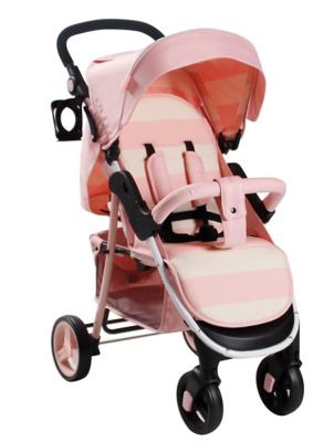 pink and grey pushchair
