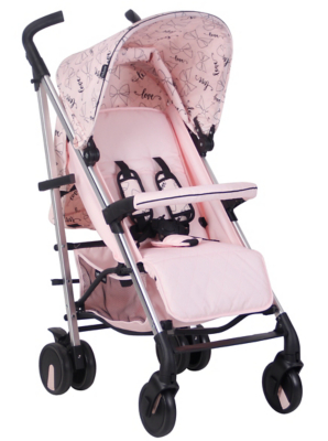 pink buggy pram