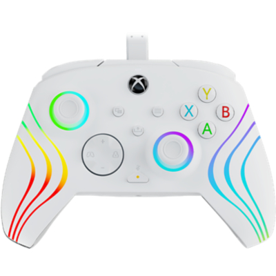 PDP Afterglow Wave Wired Controller for Xbox Series & Xbox One - White