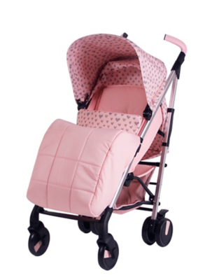 my babiie pink star pushchair