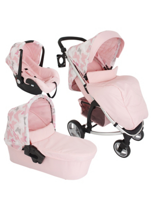 pink baby travel system