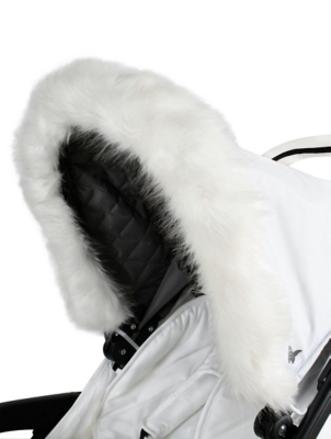 fur pram hood accessory