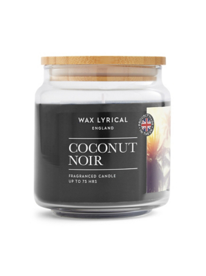 Medium Candle Coconut Noir Home at ASDA