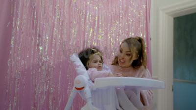 katie piper pink butterflies premium highchair