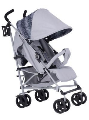 my babiie x6 grey chevron pushchair
