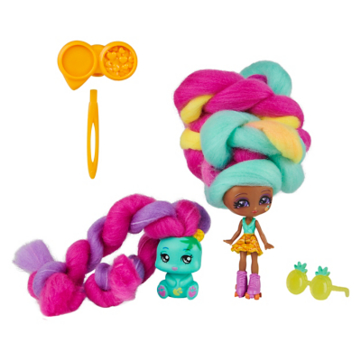 cotton candy hair dolls