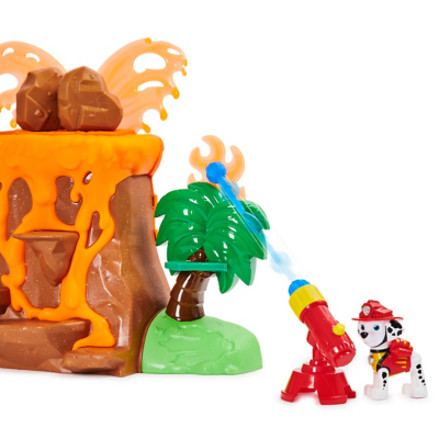 paw patrol volcano playset