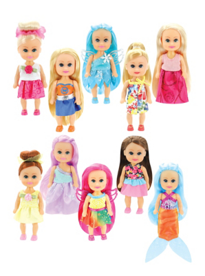 sparkle girlz little fairies dolls 10 pack