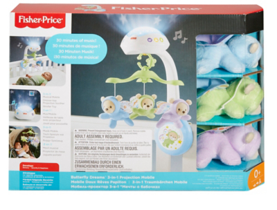 FisherPrice Butterfly Dreams 3in1 Projection Mobile Baby