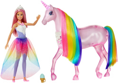 barbie dreamtopia magical lights unicorn