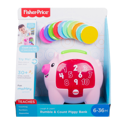 counting piggy bank toy