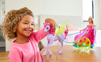 barbie dreamtopia carriage asda