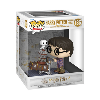 Harry Potter Pop! Deluxe Vinyl Figure Harry Pushing Trolley 9 cm