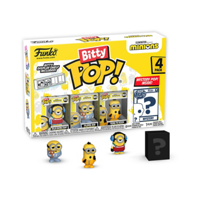 Minions Multi Bitty Pop: - Roller Skating Stuart 4Pk Size 4
