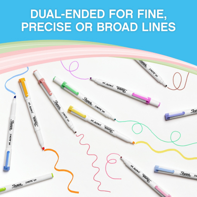 Sharpie S-Note Duo Dual-Ended Creative Markers Pack School