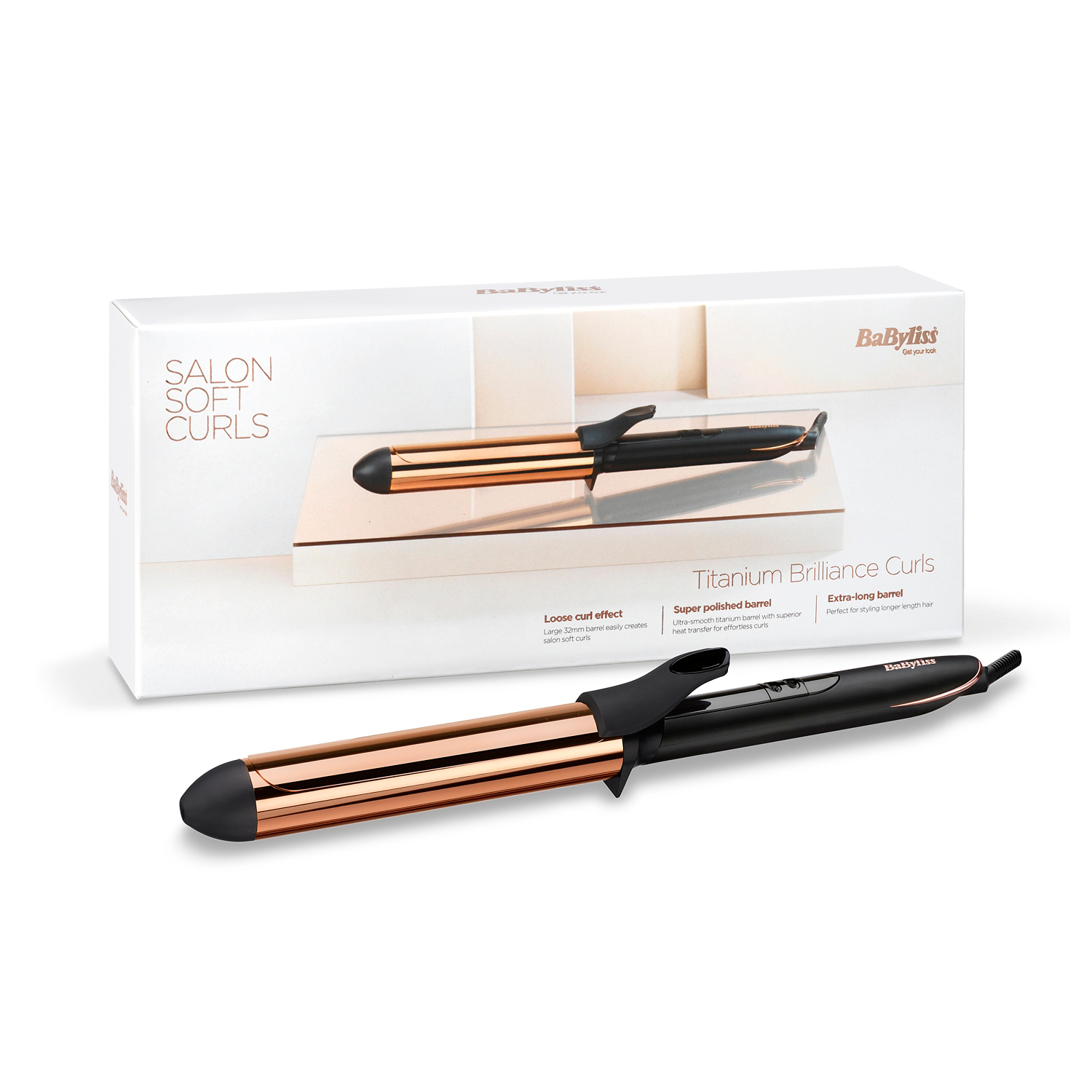 Babyliss 2357U Titanium Brilliance Hair Curling Tong 32Mm Long Barrel 210°C - Image 10