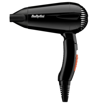 BaByliss BAB5344 Travel Dry 2000W Hairdryer - Black, Black