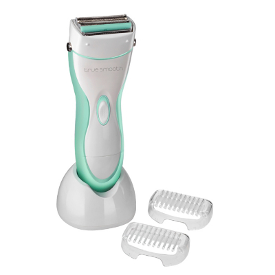 Babyliss BAB8770BU True Smooth Wet and Dry Rechargeable Shaver - White/Turquoise